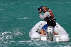 Allen in Key West Taking a Shot